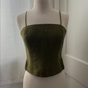 Ann Taylor Olive Green Top